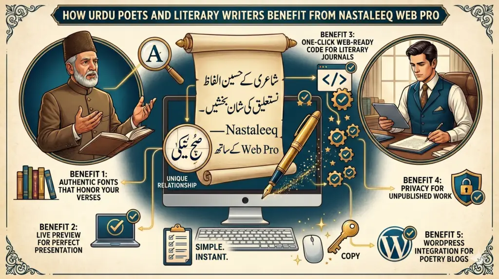 Benefit from Nastaleeq Web Pro