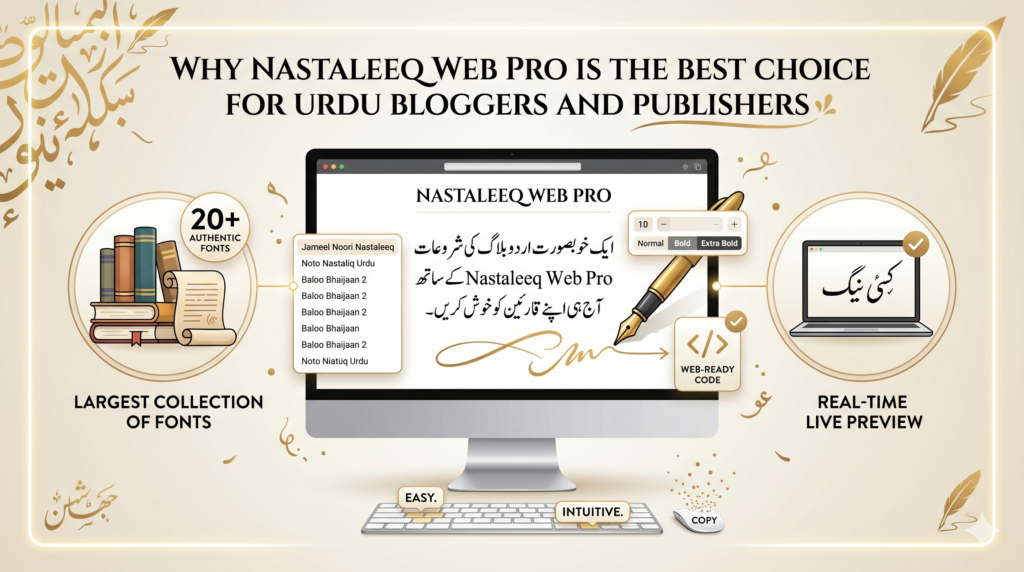 Best Choice for Urdu Bloggers and Publishers