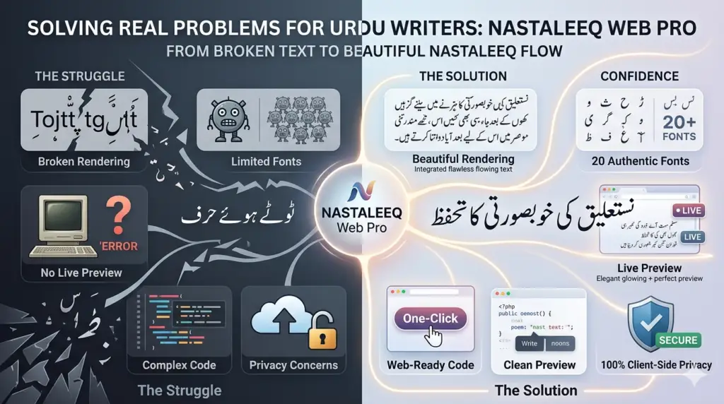 Solving Real Problems for Urdu Writers