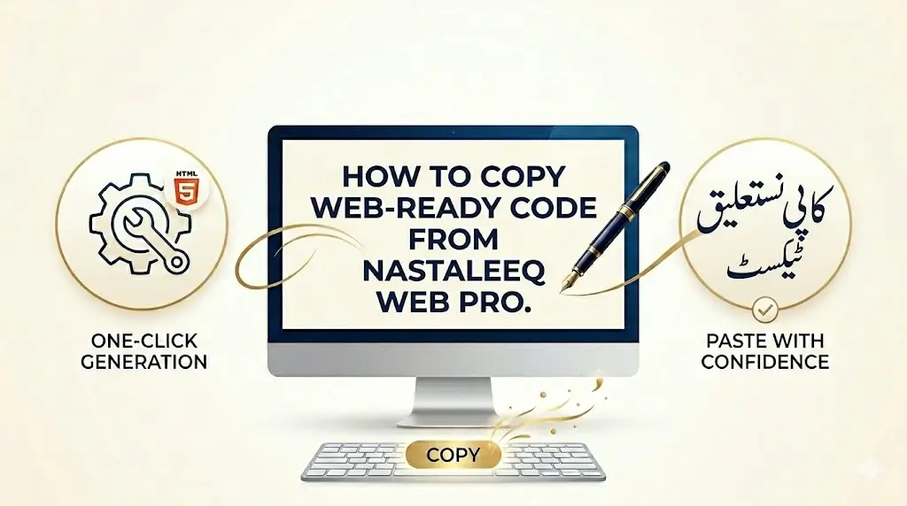 How to Copy Web-Ready Code from Nastaleeq Web Pro – Step by Step